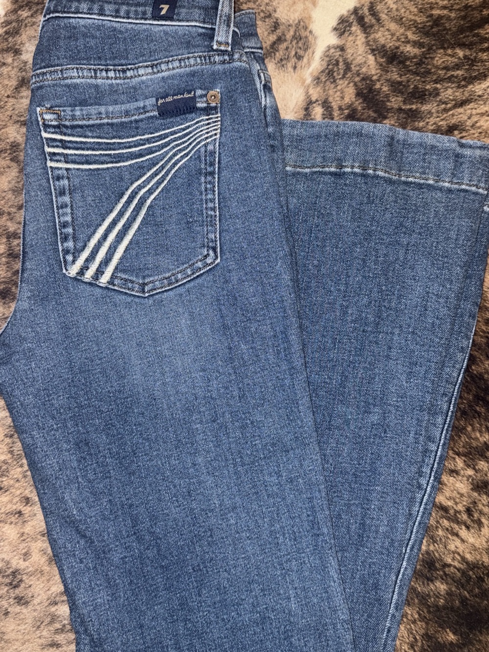 7 For All Mankind Women’s Blue Bootcut Jeans